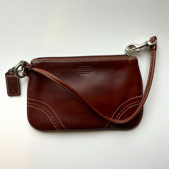 Vintage Brown Coach Clutch/Wallet/Wristlet - Picture 1 of 3